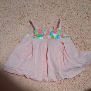 Janie and Jack Pink Floral Tank Top Dress